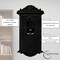 Clockswise Vintage Grandfather Wood-Looking Plastic Pendulum Decorative Battery Operated Wall Clock Brown, for Office, Home Decor, Living Room, Kitchen, or Dining Room